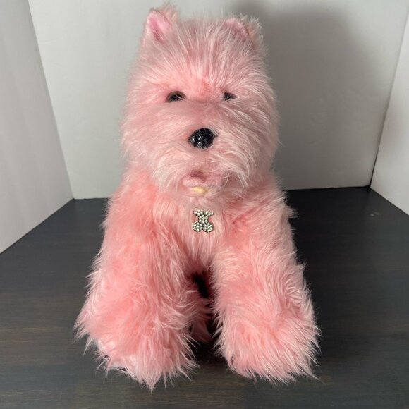 Build-A-Bear Other - Build-A-Bear Pink Shaggy Terrier Dog Plush – Retired – 16”